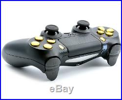 Black/Gold PS4 PRO 40 MODS Modded Controller for COD games All Games (CUH-ZCT2)