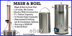 Brewer's Edge Mash and Boil All Grain Brewing System With Pump 8G (110V) Beer