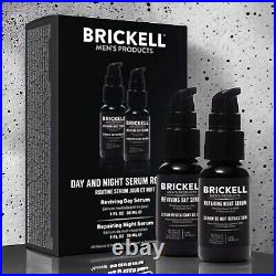 Brickell Men's Day & Night Serum Routine 2x 30 ml Reviving Day & Repairing Night