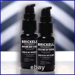 Brickell Men's Day & Night Serum Routine 2x 30 ml Reviving Day & Repairing Night