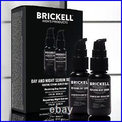 Brickell Men's Day & Night Serum Routine 2x 30 ml Reviving Day & Repairing Night