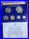 British Virgin Islands 1977 Proof Set All Silver Coins Queens Jubilee COA