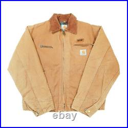 CARHARTT Blanket Lined Detroit Jacket Medium Workwear Canvas Coat Vintage