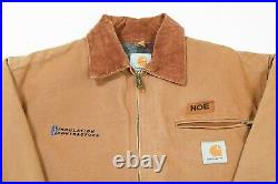 CARHARTT Blanket Lined Detroit Jacket Medium Workwear Canvas Coat Vintage