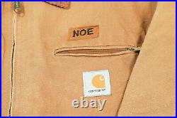 CARHARTT Blanket Lined Detroit Jacket Medium Workwear Canvas Coat Vintage