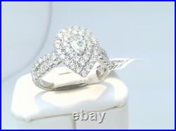 CERTIFIED $4600! 1CTTW CT REAL SOLITAIRE Diamond HALO Engagement WEDDING Ring