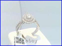 CERTIFIED $4600! 1CTTW CT REAL SOLITAIRE Diamond HALO Engagement WEDDING Ring