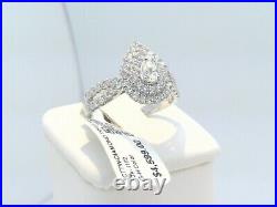 CERTIFIED $4600! 1CTTW CT REAL SOLITAIRE Diamond HALO Engagement WEDDING Ring