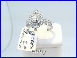 CERTIFIED $4600! 1CTTW CT REAL SOLITAIRE Diamond HALO Engagement WEDDING Ring