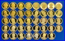COMPLETE Presidential PROOF Dollar full SET US Mint 39 Coins Total! All PROOF