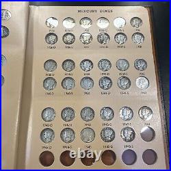 COMPLETE SET 1916-1945 Mercury Dimes in Dansco Album VERY ORIGINAL ALL 77 COINS