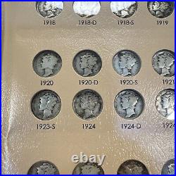 COMPLETE SET 1916-1945 Mercury Dimes in Dansco Album VERY ORIGINAL ALL 77 COINS