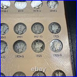 COMPLETE SET 1916-1945 Mercury Dimes in Dansco Album VERY ORIGINAL ALL 77 COINS