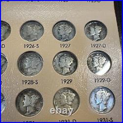 COMPLETE SET 1916-1945 Mercury Dimes in Dansco Album VERY ORIGINAL ALL 77 COINS