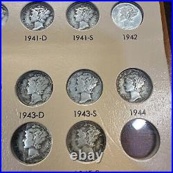 COMPLETE SET 1916-1945 Mercury Dimes in Dansco Album VERY ORIGINAL ALL 77 COINS