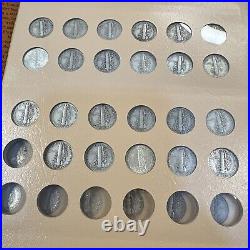 COMPLETE SET 1916-1945 Mercury Dimes in Dansco Album VERY ORIGINAL ALL 77 COINS