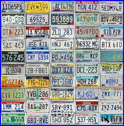 COMPLETE Set of 50 USA LICENSE PLATES All States Included BASIC SET
