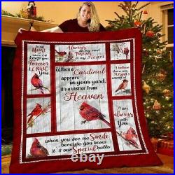 Cardinal bird blankets, Cardinal bird appears blanket, Christmas blanket Funny