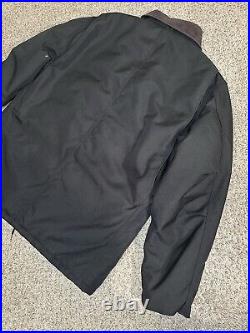 Carhartt Jacket Sz Large Hooded Carpenter Detroit Duck Chore Work-wear Zip Coat