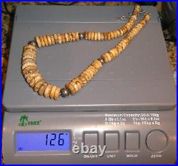 Carolyn Pollack American West AW Native Pearl Heavy Jasper Bead Necklace 925