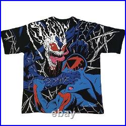 Chronic Images 2021 Spider Man 2099 Vs Venom 2099 Mega All Over Print T Shirt XL
