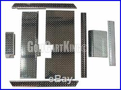 Club Car DS 1982-UP Golf Cart ALL AMERICAN Diamond Plate Accessory Kit with Floor