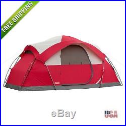 Coleman 8 Person Tent Waterproof Weathertec All Season Camping Hiking Outdoor