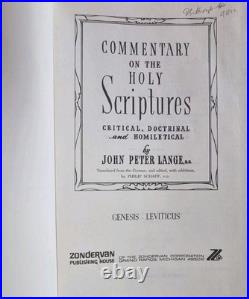 Commentary on the Holy Scriptures John Peter Lange All 12 Vols Hardcovers