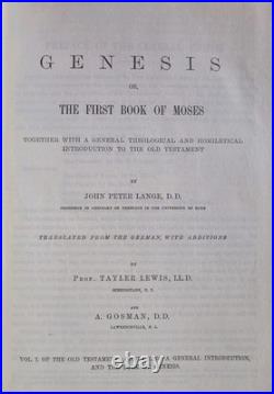 Commentary on the Holy Scriptures John Peter Lange All 12 Vols Hardcovers
