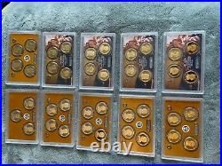Complete 39 coin presidential dollar proof sets Washington to Reagan all 10 sets