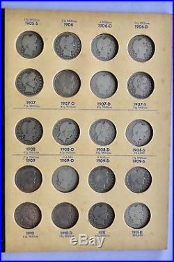 Complete Barber Quarter Collection 1892 1916 all Dates+Mints 71 Coins Set 25c