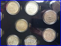 Complete Morgan Folder All 19 P Mint Coins