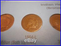 Complete Set Indian Head Cents Including All Key Dates! Ending Soon! MAKE OFFER