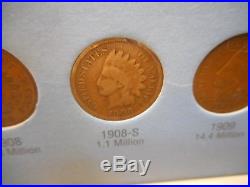 Complete Set Indian Head Cents Including All Key Dates! Ending Soon! MAKE OFFER