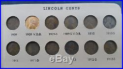 Complete Set Lincoln Cents, 1909-1995, All Key Dates, Proofs, 1909-s Vdb, 1914-d