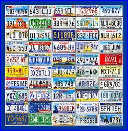 Complete Set Of USA License Plates From All 50 States (craft Condition)