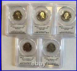 Complete Set of 50 State Quarters-1999-2008-All PCGS PR70 DCAM State Flag Labels