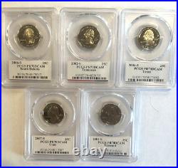 Complete Set of 50 State Quarters-1999-2008-All PCGS PR70 DCAM State Flag Labels Complete Set of 50 State Quarters-1999-2008-All PCGS PR70 DCAM State Flag Labels