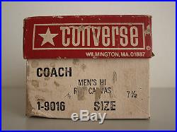 Converse Coach 1975 US 7.5 Deadstock BNIB Vintage All Star Stars Ultra Rare