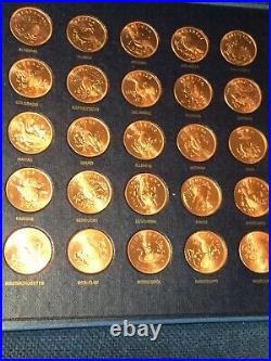 Copper Wildlife All 50 STATES 17g Each Collection In Custom Folder- Beautiful