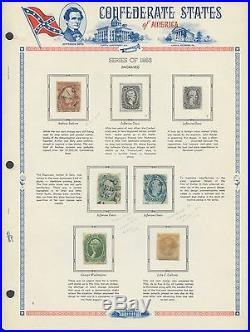 Csa #8, 11-14 All Vf Used Except #14 On Album Page CV $890++ Bs7252