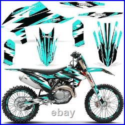 Custom MX Decal Kit with #Plate KTM SX SXF All Models 19-20 Attack Teal