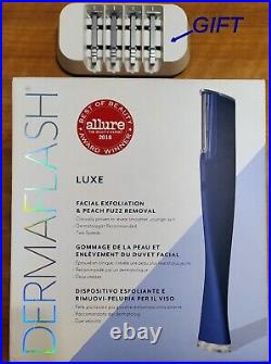 Dermaflash Luxe Facial Exfoliation Navy (BNIB) + 4 x Exfoliating Edges As Gift