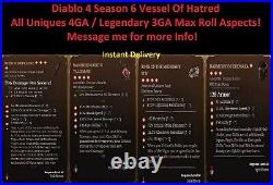Diablo 4 Season 6? ALL Unique Items 4 GA Items? SpiritBorn? Kepeleke? Ebewaka