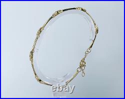 Diamond Marquise All Seeing Eye Bracelet 14K White Gold Natural Round Cut 0.88ct