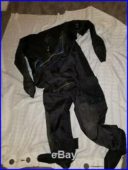 Drysuit DUI SEAL TLS Military Seal Size X-Large All Black Very good cond