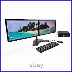 Dual Monitor Setup Bundle Dell PC Intel 8th Gen CPU 16-32 GB Ram SSD Windows 11