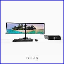 Dual Monitor Setup Bundle Dell PC Intel 8th Gen CPU 16-32 GB Ram SSD Windows 11
