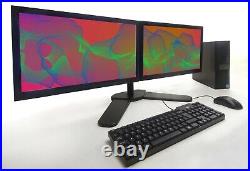 Dual Monitor Setup Bundle Dell PC Intel 8th Gen CPU 16-32 GB Ram SSD Windows 11