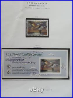 EDW1949SELL USA Beautiful collection of all VF MNH Duck stamps & self-adhesive